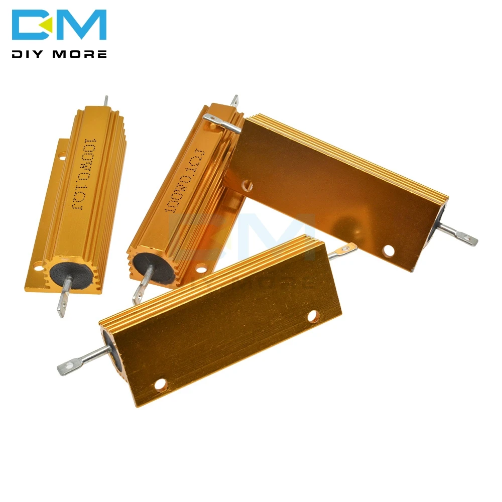 100W high load resistance Aluminium Heatsink Power Resistor 1R/2R/4R/8R/10R_yk