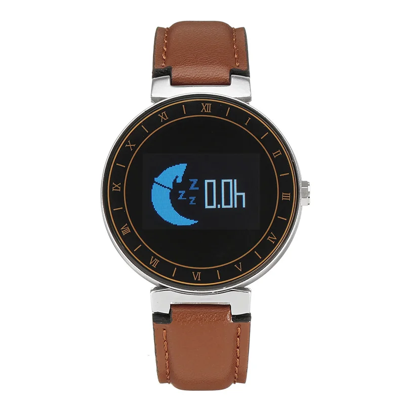 XIYAN OLED Screen L8 Leather Smart Band Heart Rate Monitor Smart Bracelet Fitness Tracker Waterproof Blood Pressure Wristband
