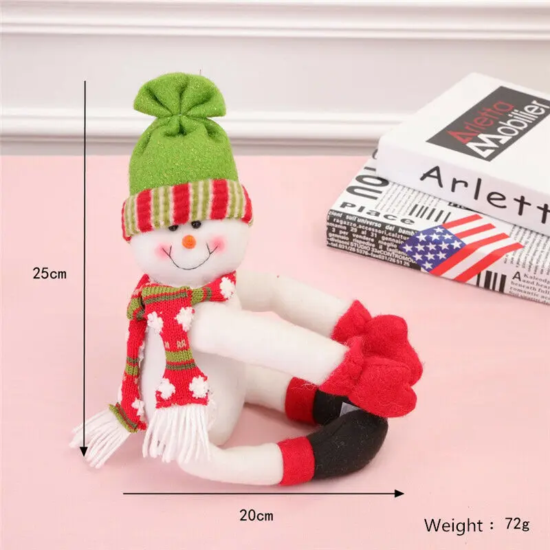 Christmas Decorations Table Wine Bottle Cover Doll Decor Santa Snowman Elf Xmas Ornaments