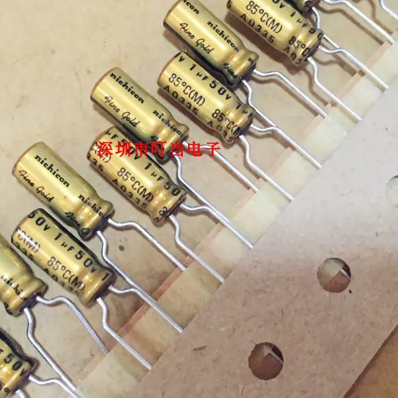 20 шт. NICHICON FG 50V1UF 5x11 мм тонкое золото мкФ 50V FineGold MUSE аудио конденсатор 1uf50v мкФ/50V |