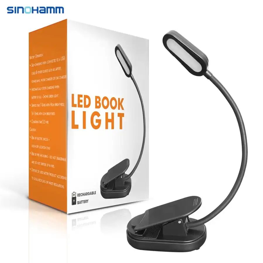 book light clip rechargeable