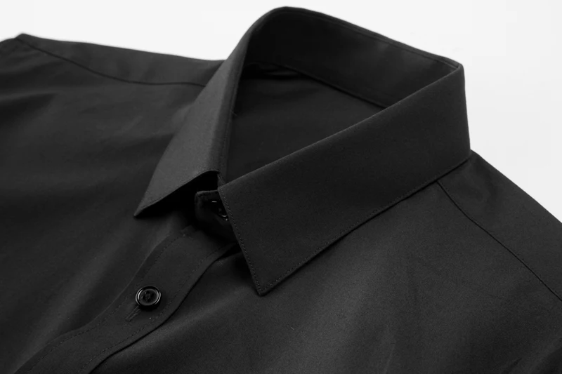 Большие размеры, M-4XL, деловые мужские рубашки с длинным рукавом, тонкая сорочка homme, брендовые качественные хлопковые рубашки для мужчин, повседневные однотонные рубашки