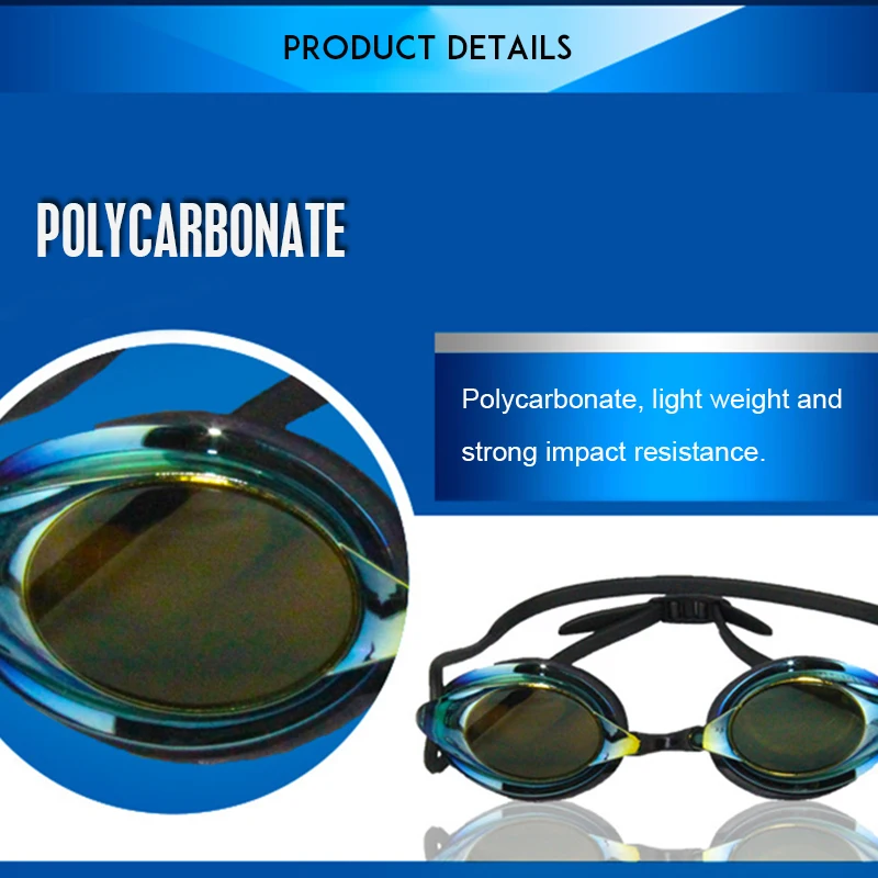 Professional Plating Anti-fog Swimming Glasses Competition Swimming Goggles Waterproof UV Protection Swim Glasses for Men Women