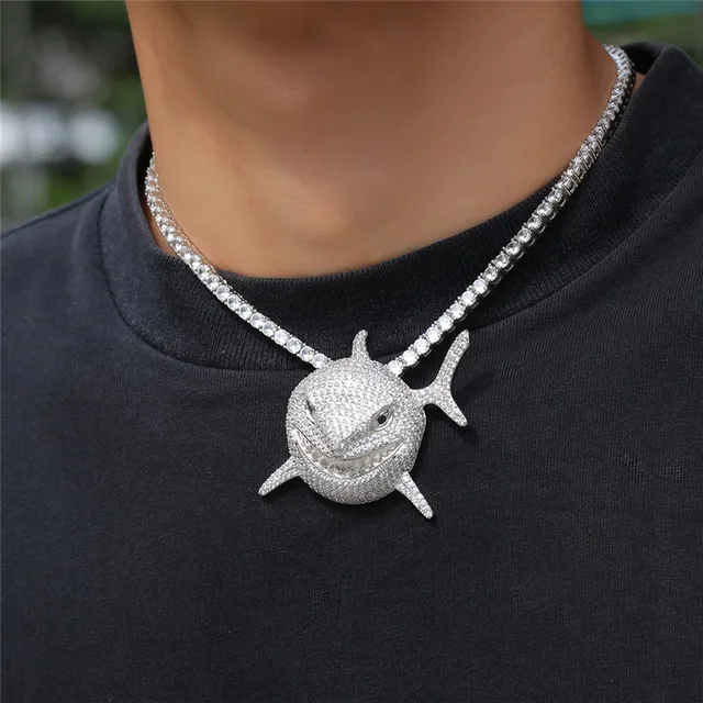 Hip Hop 6ix9ine Big Shark Pendant 