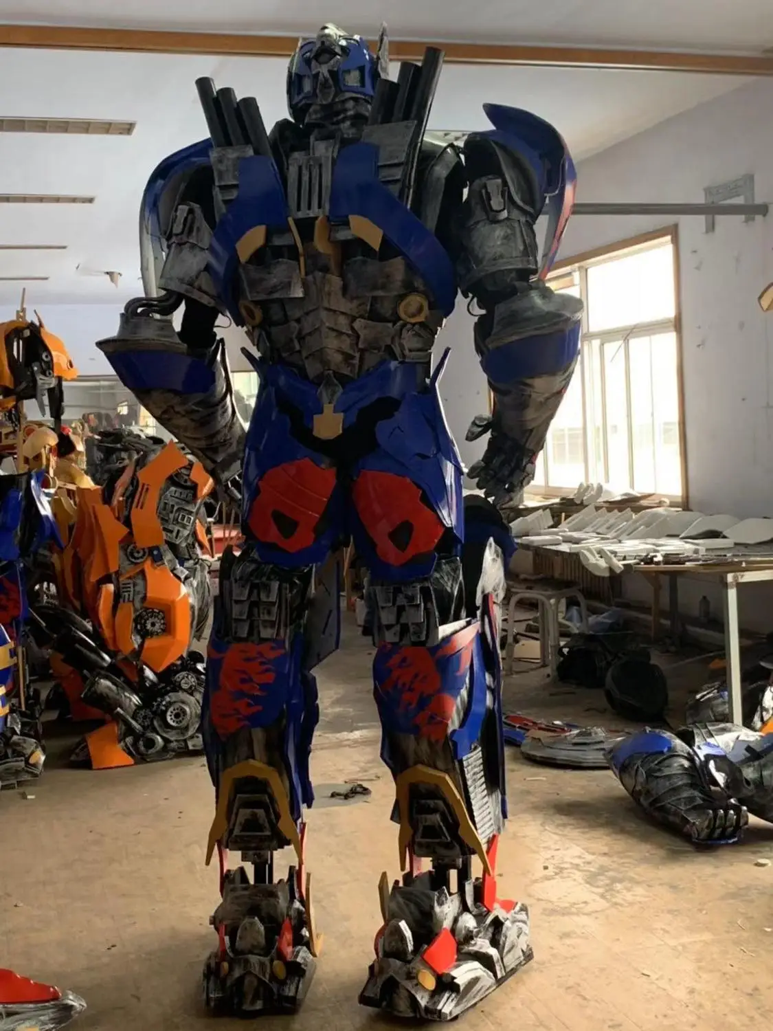 Optimus Pri Bumblebee Трансформеры костюм Броня Косплей вечерние костюмы с крупным