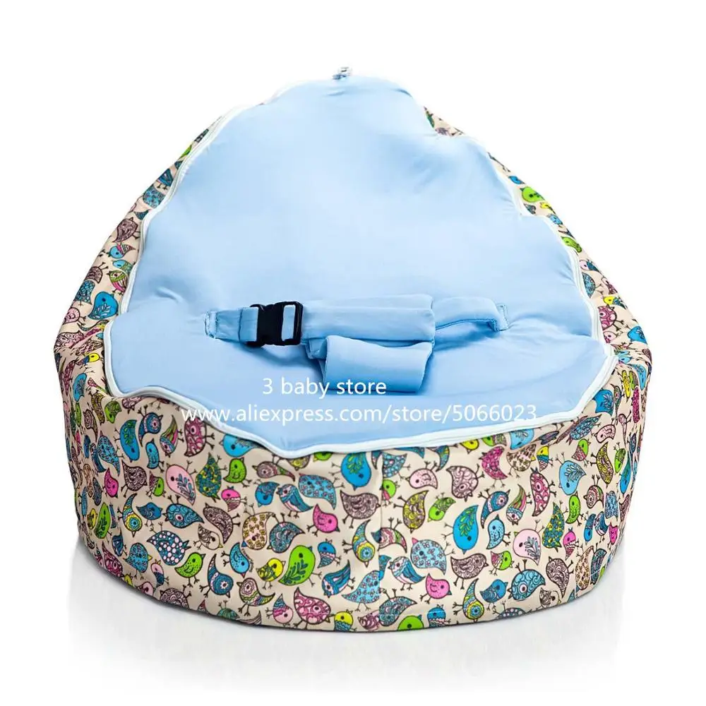 Chirpy birds/Детское Кресло-мешок для маленьких детей, детская кроватка, новая портативная Beanbag кровать, детские стулья