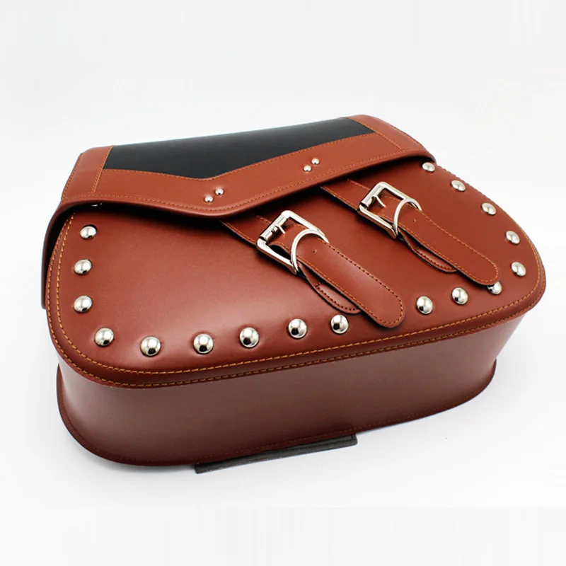 Vance Leather Large 2 Strap Plain Saddle Bag