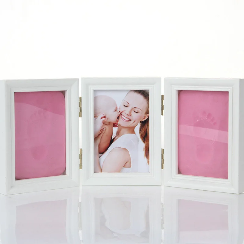 Najtaniej Dla dzieci dla dłoni i stóp druku ręce stopy formierka ramka na zdjęcia dla dzieci z pokrywą linii papilarnych błoto zestaw wzrostu dziecka pamiątkowy prezent