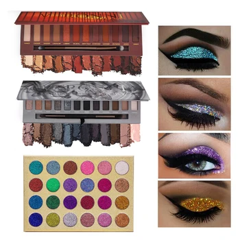 

Women Shimmer Glitter Eyeshadow Pallete Matte Powder Makeup Pallete Pigment Fahion Eye Shadow Girl Highlighter Beauty Cosmetic