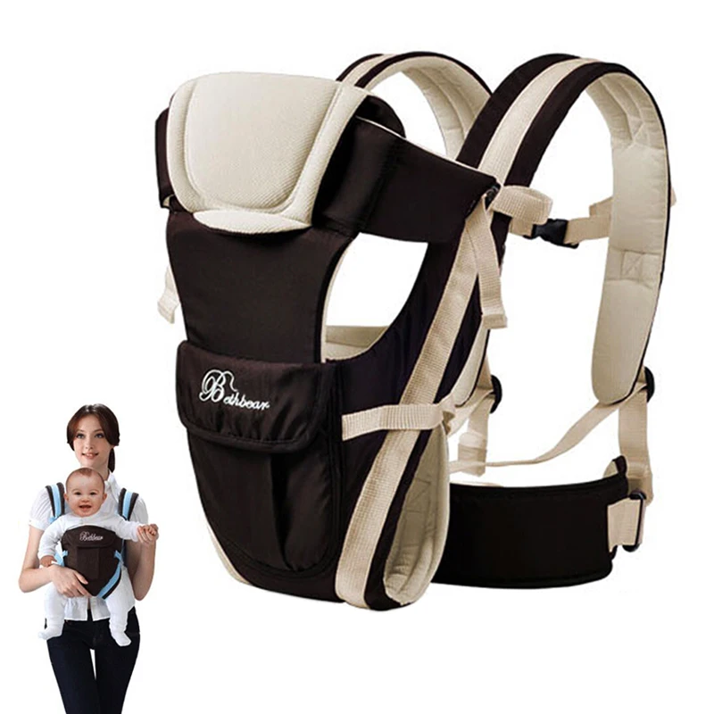 

Baby Sling 0-30 Months Breathable Front Facing Carrier 4 in 1 Infant Comfortable Backpack Pouch Wrap Kangaroo Kid Belt