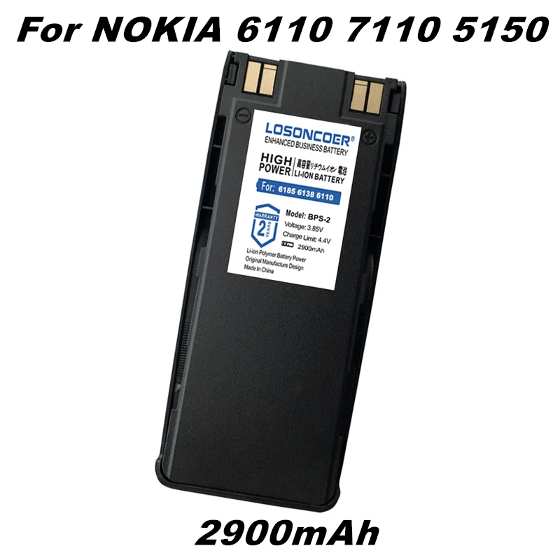 2900 мА/ч, BPS-2 BPS-2N для Nokia 6185 6138 6110 6310I 6310 6210 5180 5170 5160 5150 5185 5165 5110 5125 6160 7110 6150 Батарея