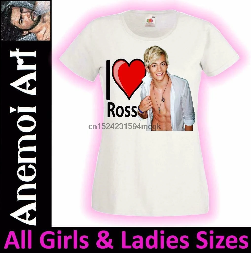 L561 I Love Heart Sexy Ross Lynch футболка поп звезда Остин и Элли|Футболки| |