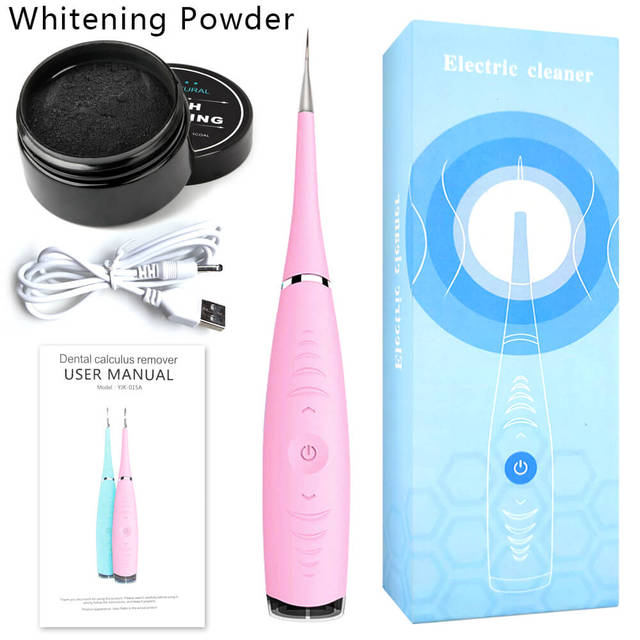 Whitening Sonic Cleaner  Dental Scaler Tooth Stain Tartar Remover Dentist Ultrasonic Vibrition White Teeth Fix Calculus