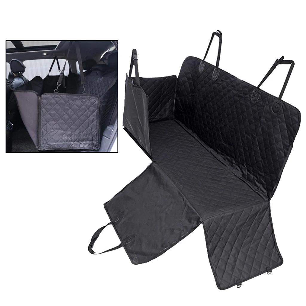 Dog Car Backseat Cover Protector Waterproof Antinslip Hammock Comfort Layer Easy To Assemble And Clean