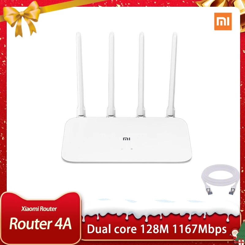 Роутер Xiaomi 4A 4C MI Gigabit edition 2 4 ГГц 16 Мб ROM 128 DDR3 с высоким коэффициентом усиления