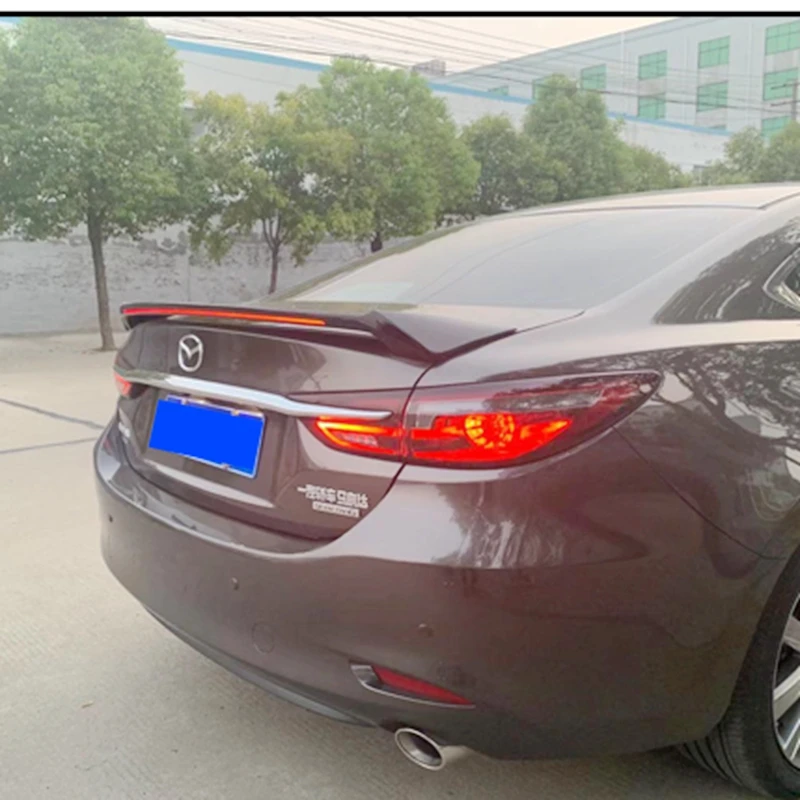 

For Mazda 6 atenza Spoiler 2014-2018 ABS Plastic Unpainted Color Rear Roof Spoiler Wing Trunk Lip Boot Cover Car Styling