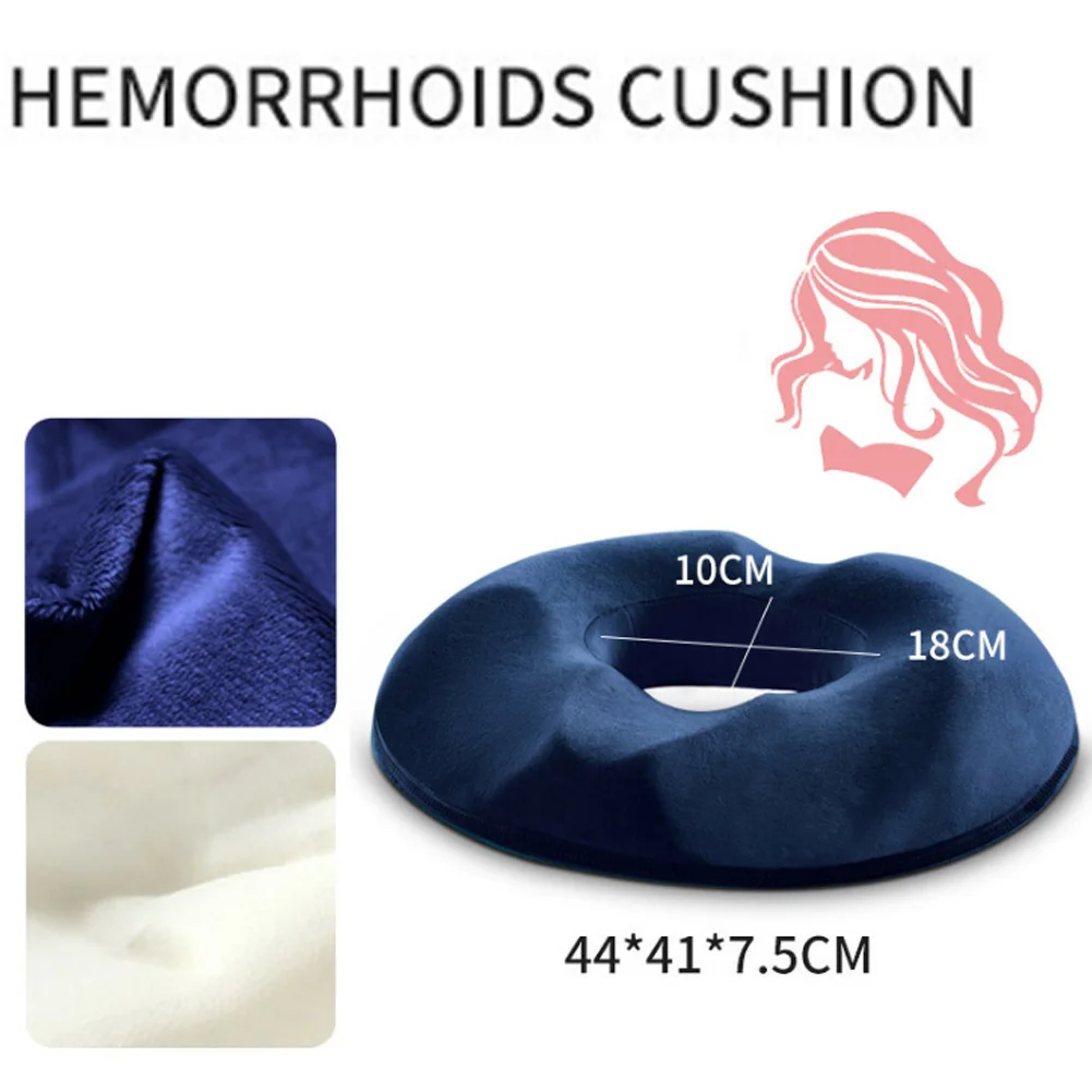 Пончик подушка коврик пены памяти не скользящая обезболивающая подушка для беременности колыбели все - Цвет: Blue For Women