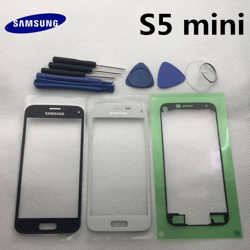 Чехол для samsung s5mini со средней рамкой для samsung Galaxy S5 mini G800F, чехол для задней панели, переднее стекло, клей и инструмент