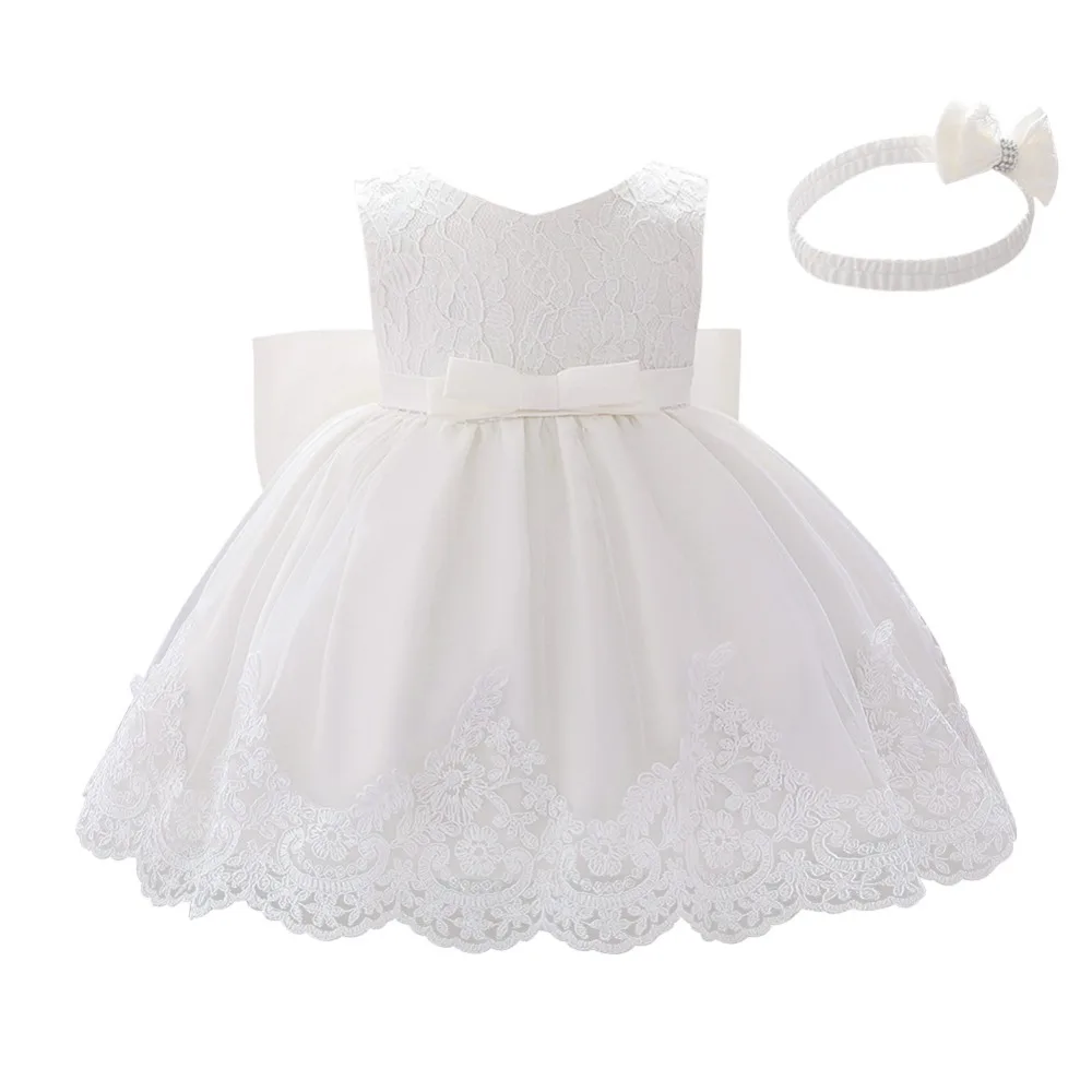 Платье для крещения для новорожденных и малышей, для крещения одежда комплект Свадебная вечеринка бальное платье детское платье для дня рождения платье принцессы для фотосессии