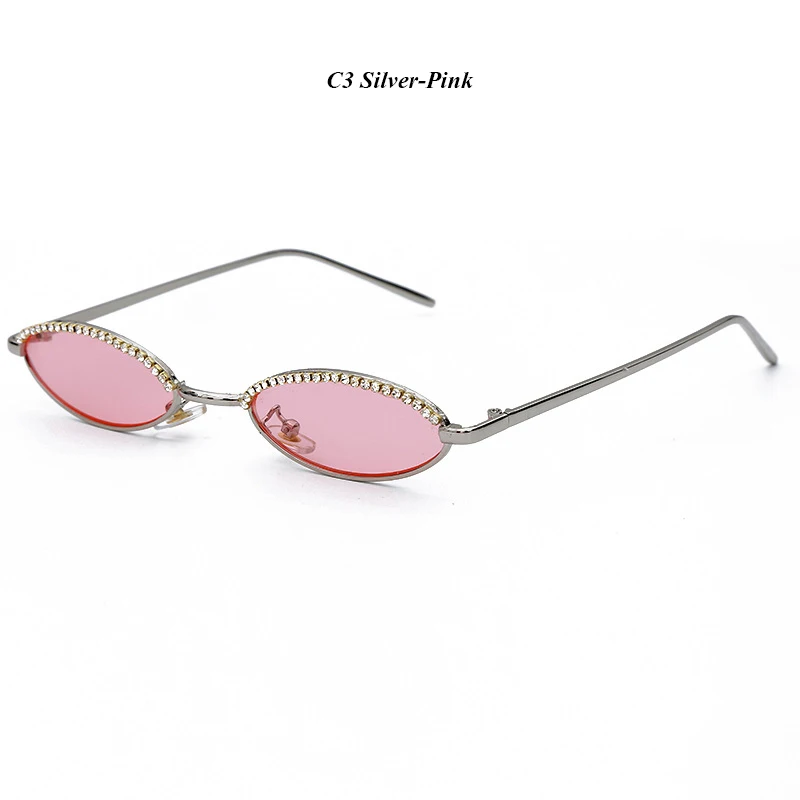 Mimiyou Алмазный кошачий глаз солнцезащитные очки Женские винтажные Овальные Солнцезащитные очки для женщин сплав Солнцезащитные очки женские брендовые UV400 очки оттенки