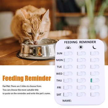 

For Old People Easy Install DIY Pet Feeding Reminder Magnetic Home Kitchen Fish Portable Multifunction Dogs Cats Living Room