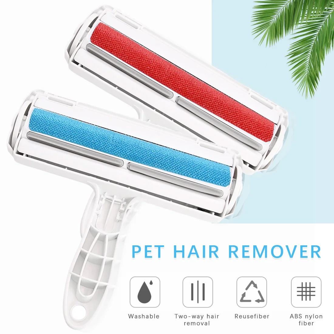 Reusable Pet Hair Remover Roller Sticking Dog Cat Hair Cleaning Brush