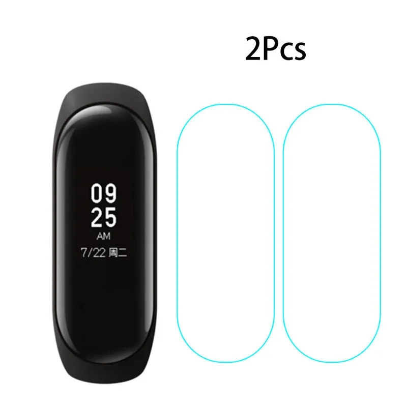 Mi band 4, 5 шт., 2 шт., 1 шт., защитная пленка для экрана, Защитная пленка для Xiaomi mi band 4, 3, против царапин, mi band 4, браслет mi band 4, 3 - Цвет: 2 pcs