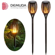 Пламени светильник мерцание IP65 Водонепроницаемый светодиодный солнечный садовый светильник патио мягкий светильник Управление танец пламени дизайн мероприятий на свежем воздухе