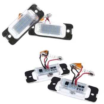 

1 Pair LED License Plate Lights White Canbus 12-30V W164 X164 W251 Durable