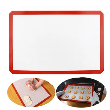 

ERMAKOVA Silicone Baking Mat Non-Stick Food Safe Tray Pan Liners Non-stick Silicon Liners Mat for Pans Tray Rolling Baking Tool