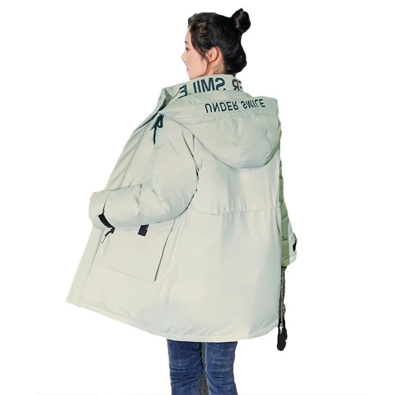 Tooling Down Padded Jacket Women Mid-length 2020 New style Korean Loose Hooded Parkas Coats Winter Jackets Womens Clothing M847 | Женская