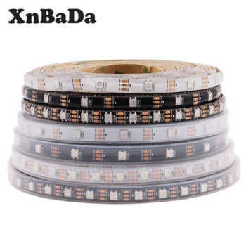 

5M WS2812B WS2812 Led Strip Black/White PCB IP30/65/67 Waterproof Individually Addressable Smart RGB Led Light Strip DC5V