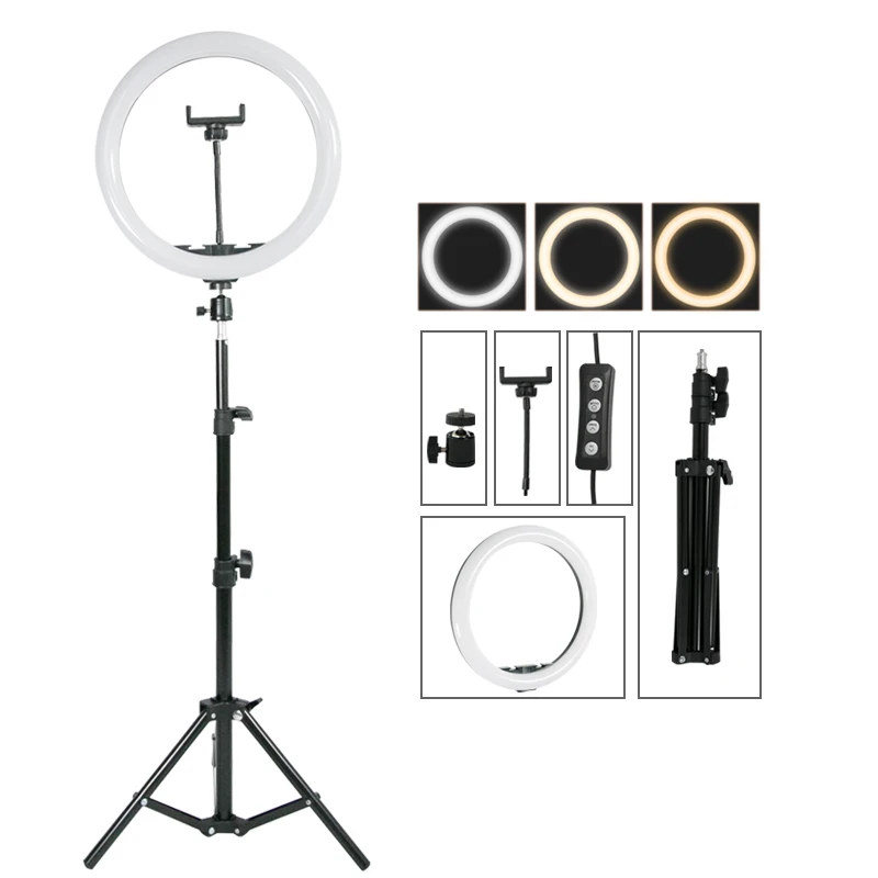 Приглушаемый светодиодный светильник для фотосъемки ing кольцевой селфи с