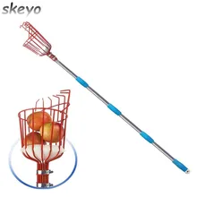 Tête de cueilleur de fruits, panier profond, outils de jardin, cueilleur de fruits pratique, cueilleur de pommes et de pêches à la ferme, dispositif de cueillette de jardin 260cm