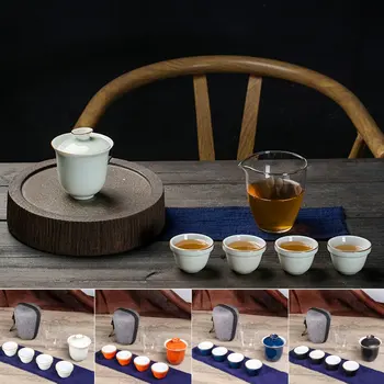 

Portable Ceramic Teaware Set Chinese Kung Fu Teaset Teapot Traveller Teaware With Bag Teaset Gaiwan Tea Cups Of Tea Ceremony