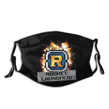 

Metal Slug Rocket Launcher With PM2.5 Filters Mouth Face Mask Vintage Respirator Muffle Sunproof Protection Cover