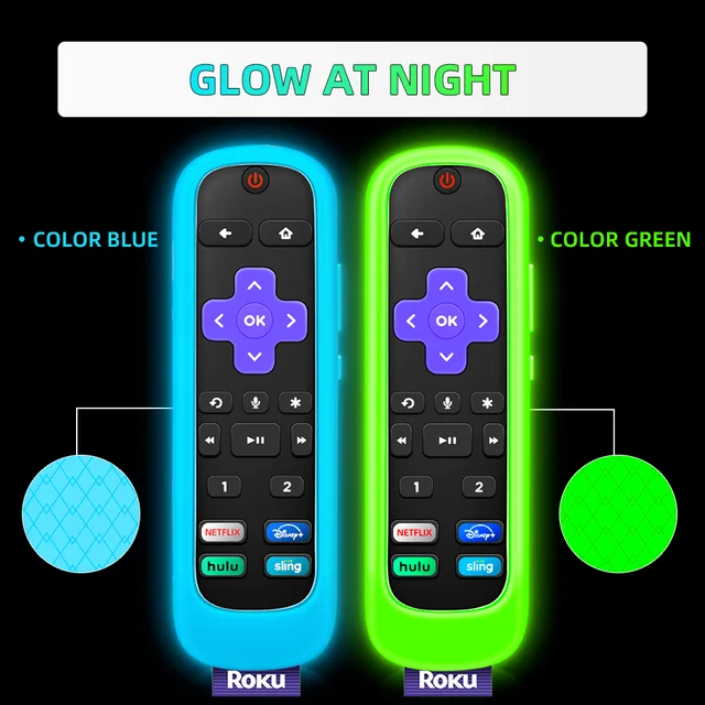 Szilikonvédő Tok A Tcl Roku Voice Pro Távirányító 4800R (2020)/4670 (2019)/4661/Sokk -Igazolási Vezérlő Borítója - Image 2