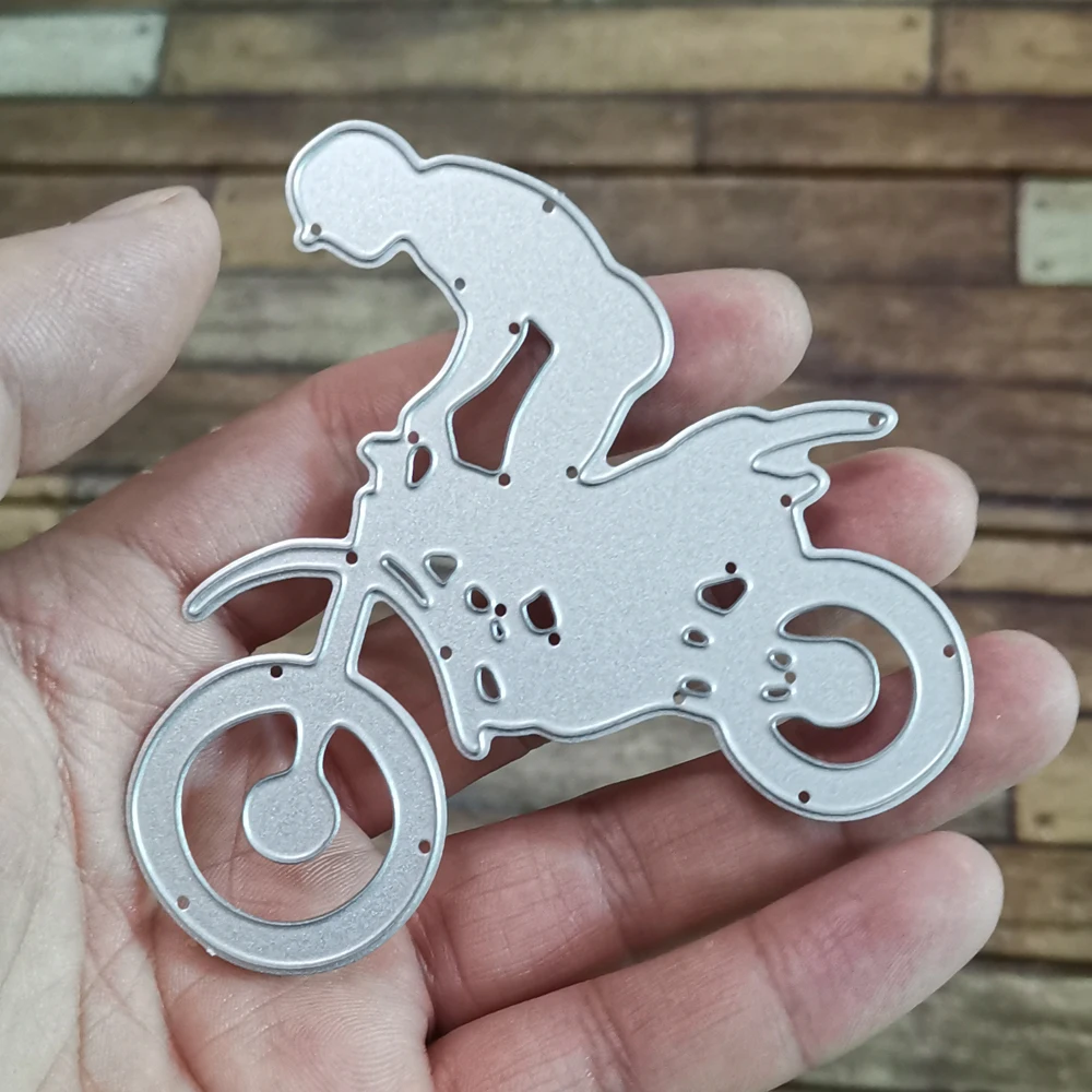Мотоцикл акробатика металлические трафареты для пресс-формы для DIY альбом для скрапбукинга бумага декоративная открытка Ремесло тиснение высечки