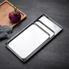 Rectangle Storage Trays Stainless Steel Household Steamed Sausage Dish Fruit Water Bread Pan Kitchen Baking Pastry Shallow Plate 2