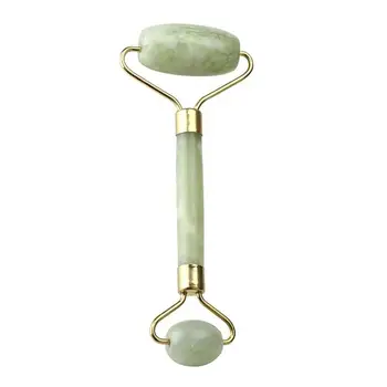 

1pc Facial Massage Roller Plate Double/Single Heads Jade Stone Massager Eye Face Neck Thin Lift Relax Slimming Tools