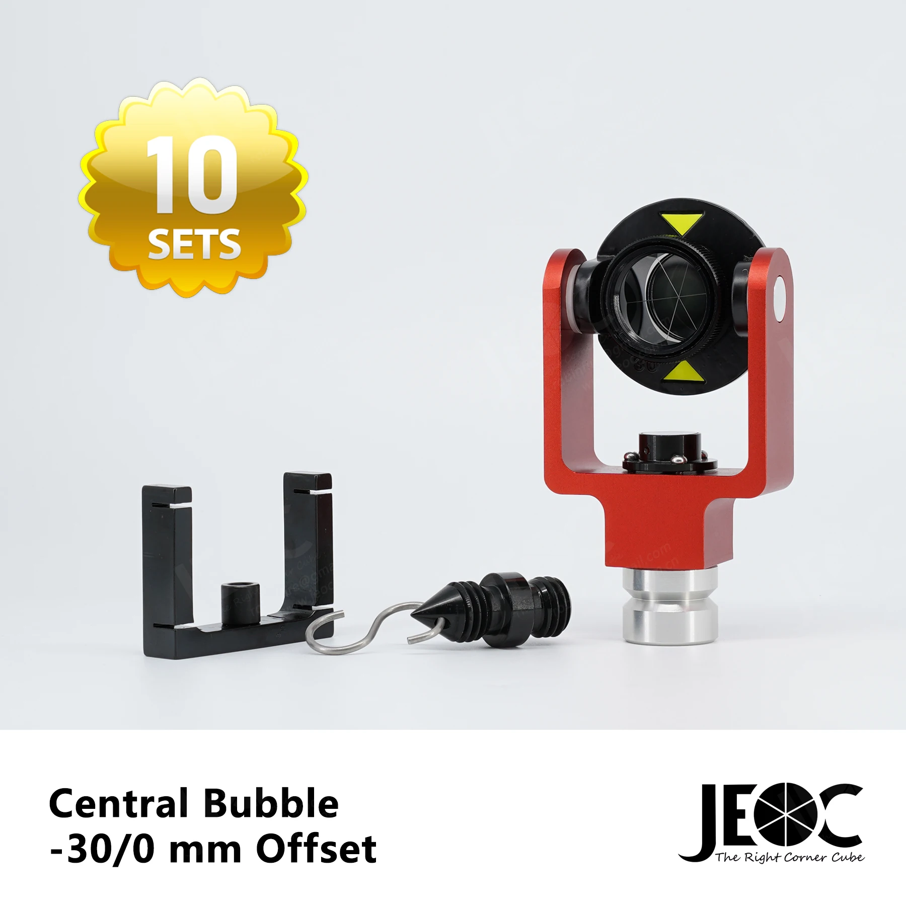 10 Set Jeoc Mini Prism Reflector Ads102A, Surveying Peanut Per Sistema Giapponese E Stazione Totale Trimble