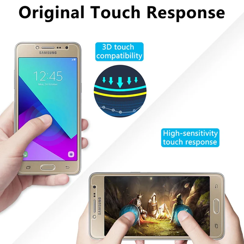 Закаленное стекло 9H HD для Samsung J7 2017 J5 2016 J3 2015 Защита экрана Galaxy Grand Prime Plus|Защитные
