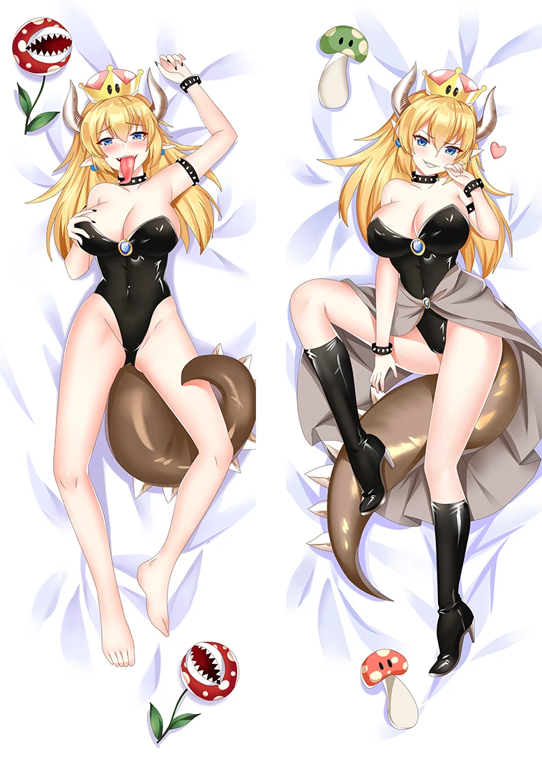 Игра Bowsette Косплэй Подушка Dakimakura Чехол обниматься средства ухода за кожей подарок