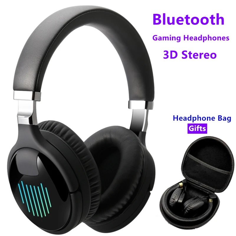 Bluetooth беспроводные Игровые наушники 3D стерео звук музыка шумоподавление