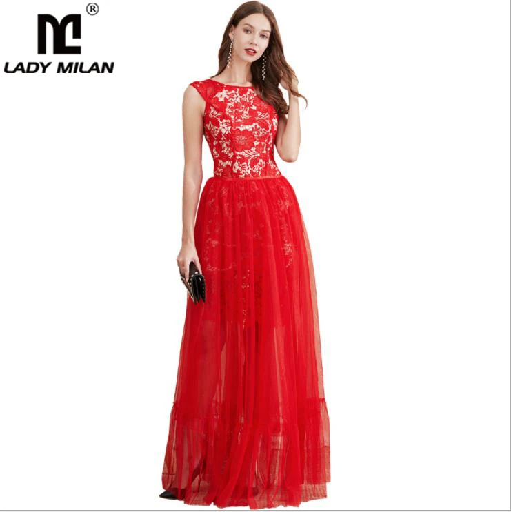 

Women's Twinsets Prom Slash Neckline Short Sleeves Embroidery Lace Dresses with Ruffles Skirts Fashion Two Piece Dress Sets