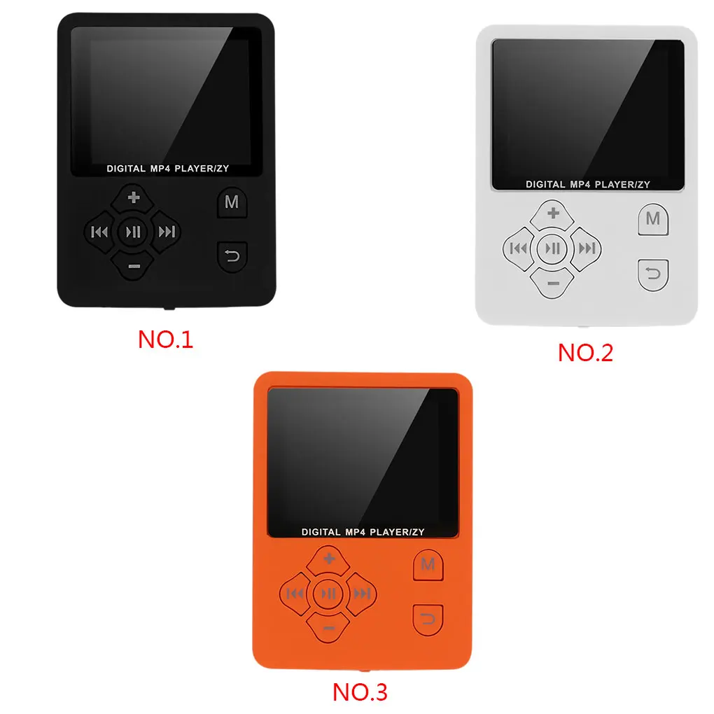 1," экран MP3-плеер 3,5 мм наушники порт MP4 Кнопка проигрывателя управления FM радио аудио для записи музыки игральное устройство