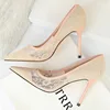 BIGTREE Shoes Mesh Hollow Lace Woman Pumps 2025 Spring Women Heels Sexy Party Shoes Thin Stiletto Heels Women Shoes 6 Colour 5