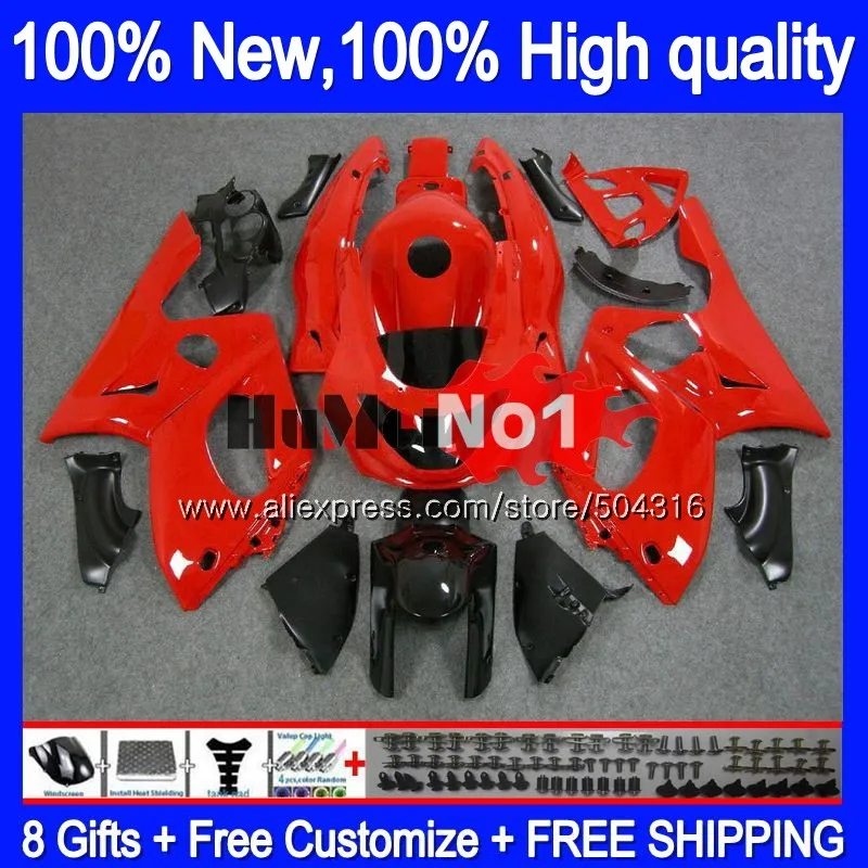 YZF 600R для YAMAHA YZF600R Thundercat 2002 2003 2004 05 06 07 глянцевый красный 39MC. 103 YZF-600R 96 02 03 04 2005 2006 2007 обтекатели - Цвет: No. 1