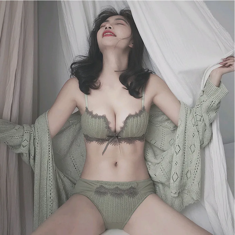 

Женский кружевной бюстгальтер во французском стиле, бесшовный, дышащий, без косточек, с эффектом пуш-ап