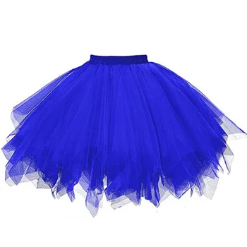 

Womens Jupe High Quality Pleated Gauze Short Skirt Adult Tutu Dancing Skirt Grenadine Bust Bubble Skirt vetement femme 2020 #C1